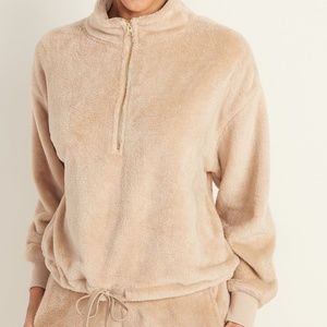 Tan Sherpa Pullover